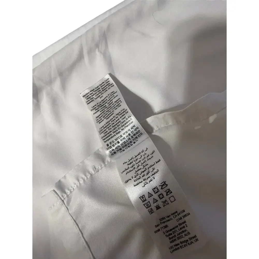 PB Dorm Full Size Flat Sheet Solid White Microfiber Bedding Pottery Barn Cooling